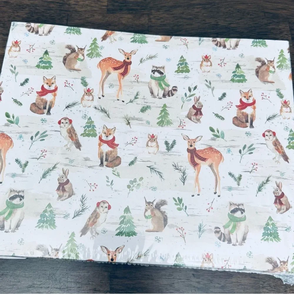 Aspen Woodland Deer Animals Christmas Holiday Gift Shirt Boxes Set